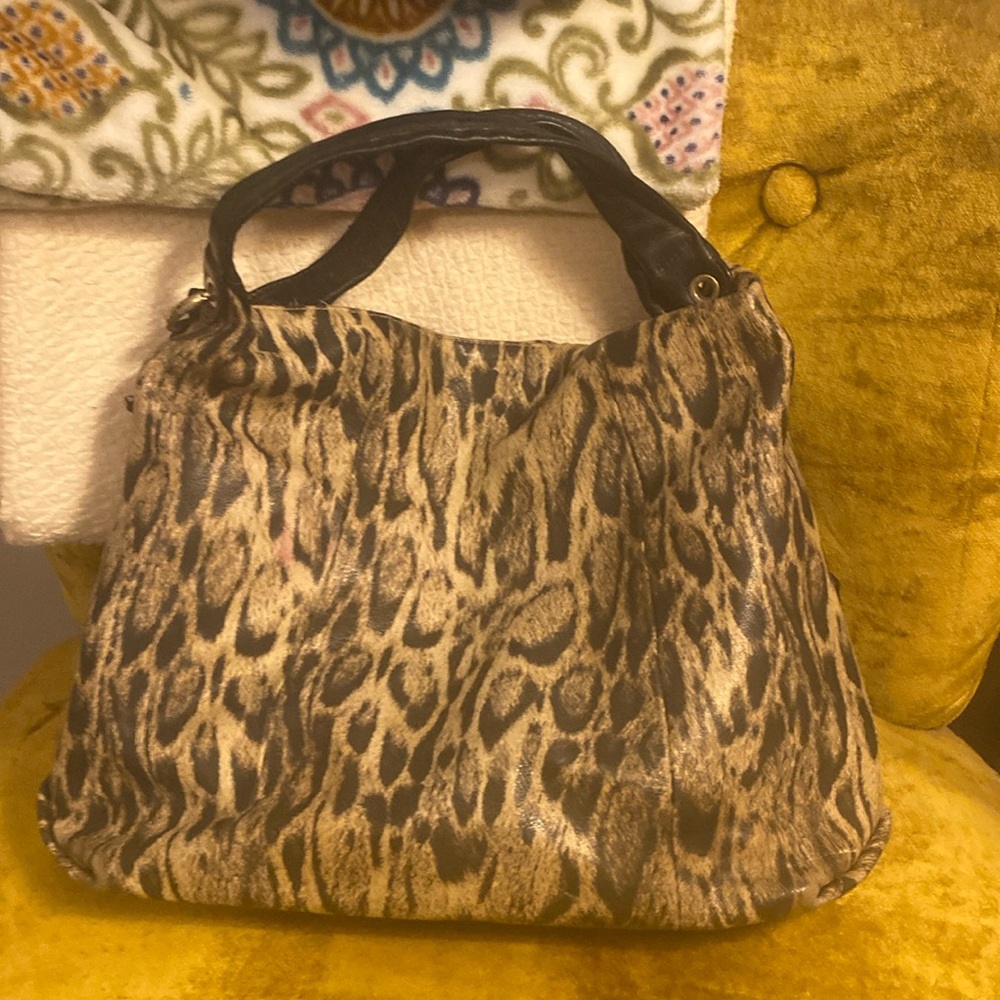 Furla print leather bag